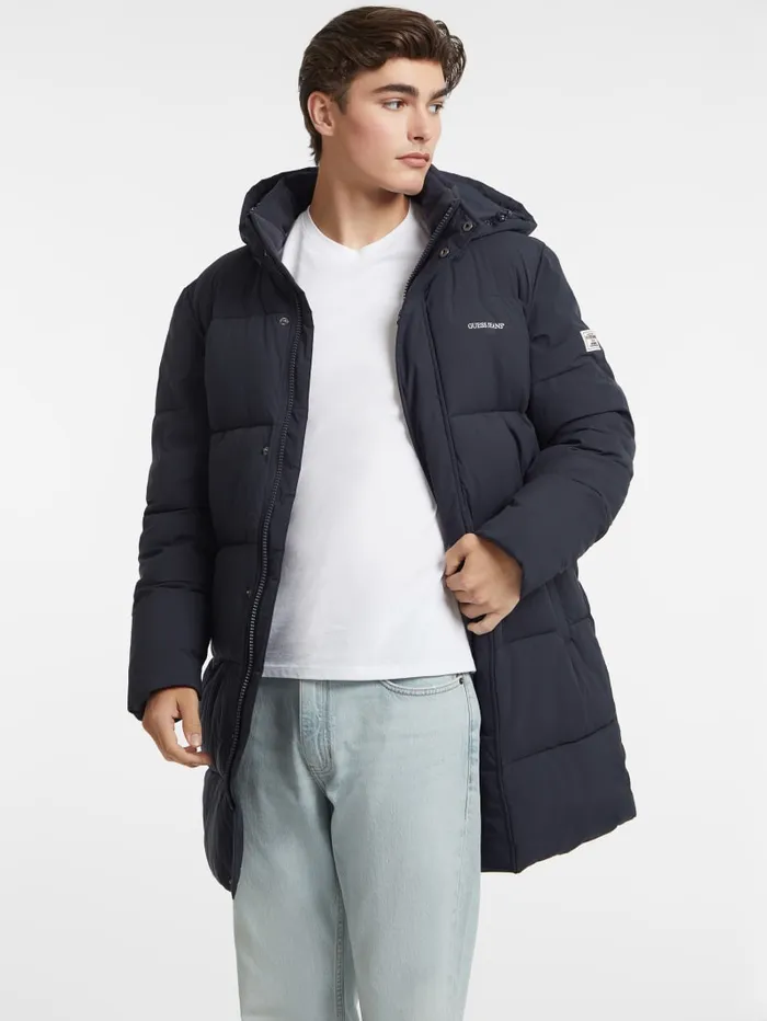 GUESS Jackets and Coats MidLength Puffer Jacket Black 8211 Men