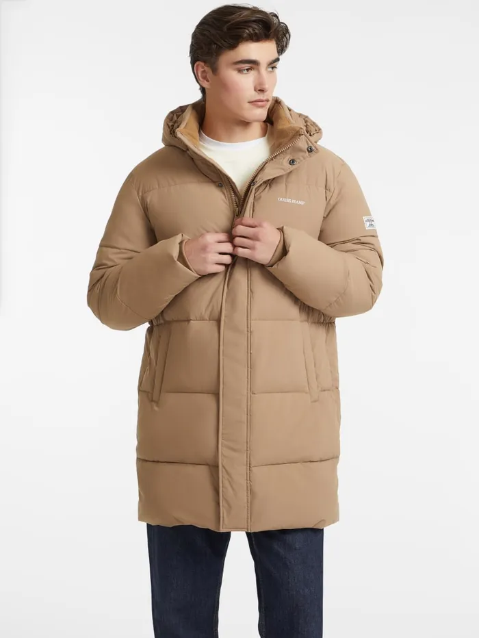 GUESS Jackets and Coats MidLength Puffer Jacket Black 8211 Men