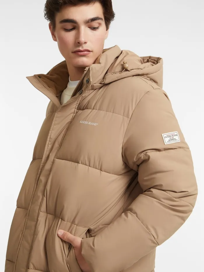 GUESS Jackets and Coats MidLength Puffer Jacket Black 8211 Men