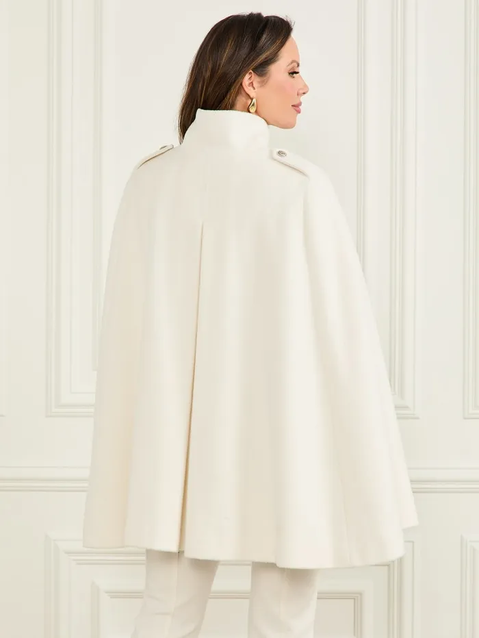 GUESS Jackets Marlene WoolBlend Cape White 8211 Women