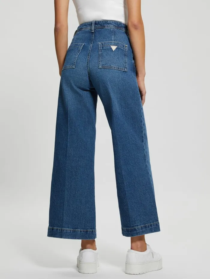 GUESS Jeans and Denim Eco Dakota Wide Denim Jeans Blue 8211 Women