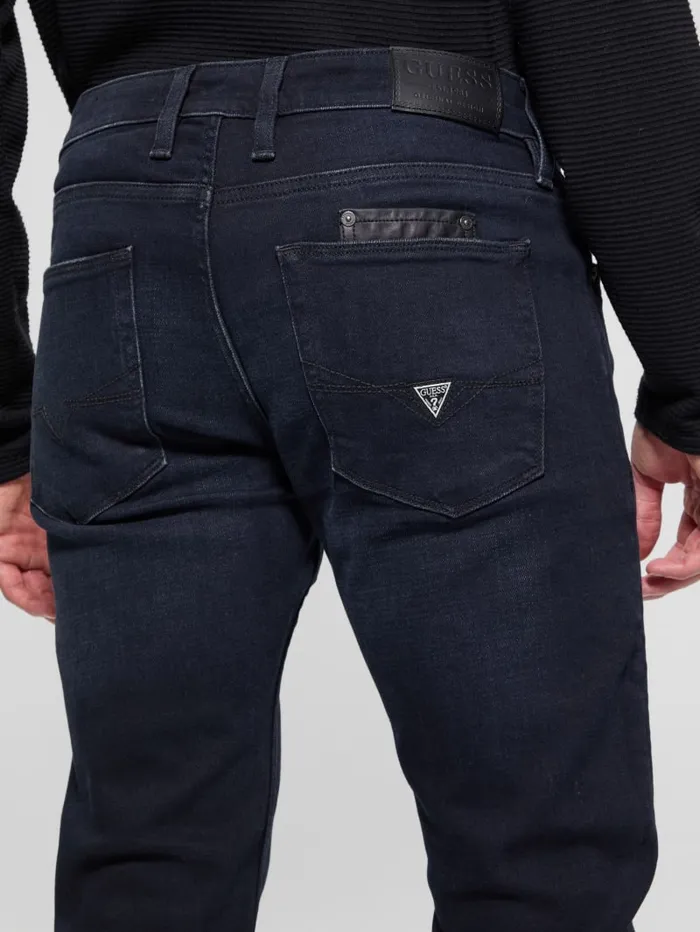 GUESS Jeans and Denim Eco Finnley Distressed Tapered Jeans Blue 8211 Men
