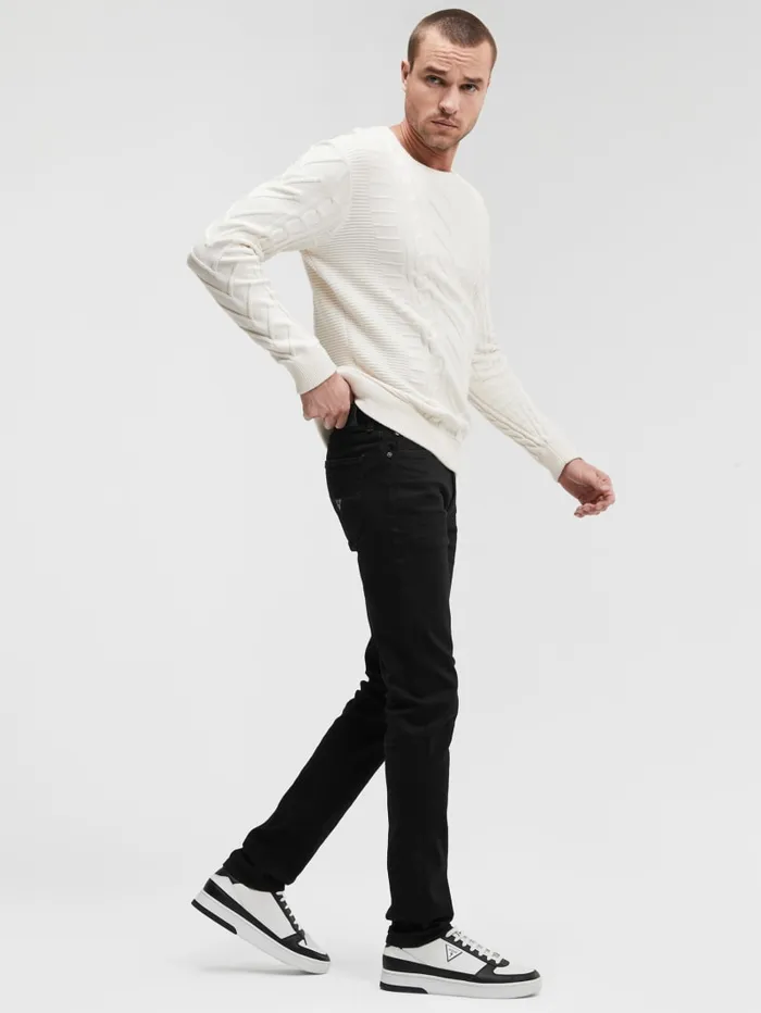 GUESS Jeans and Denim Eco Tapered Jeans Black 8211 Men