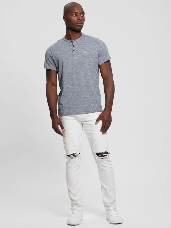 GUESS Jeans and Denim Finnley Tapered Jeans White 8211 Men