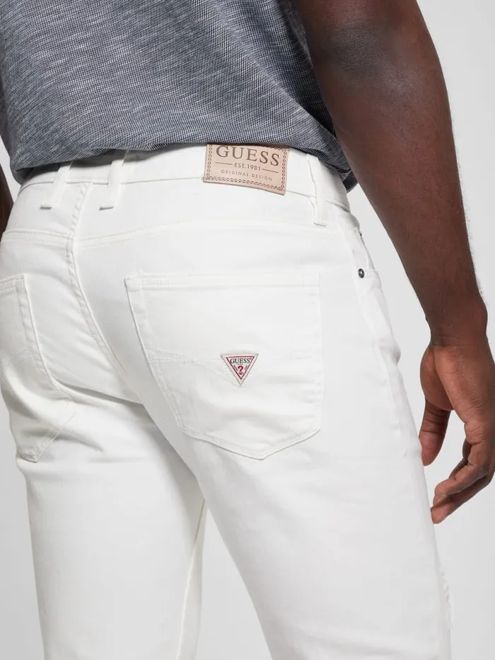 GUESS Jeans and Denim Finnley Tapered Jeans White 8211 Men