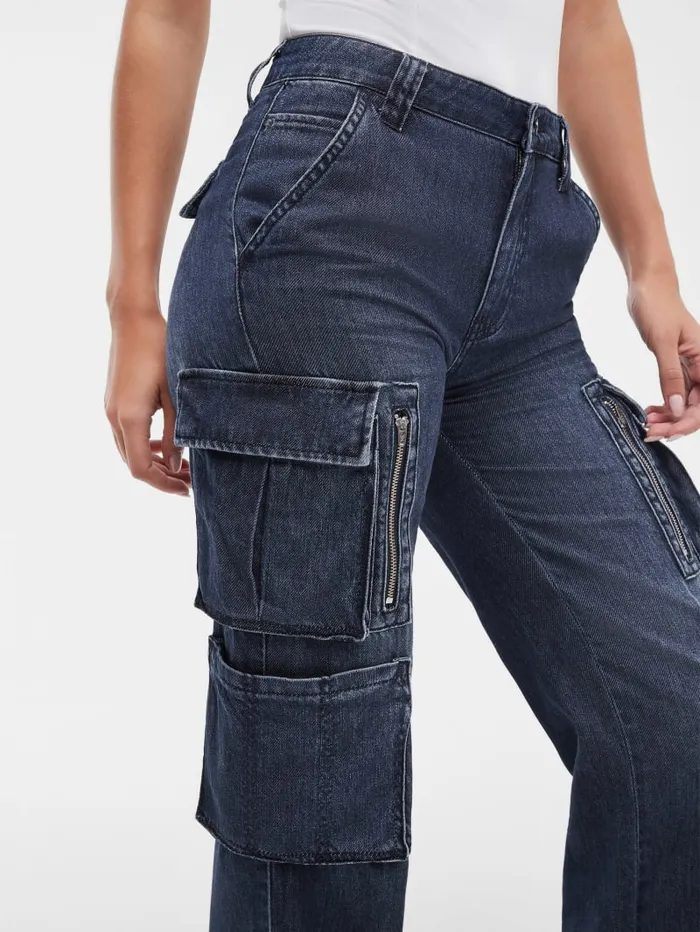 GUESS Jeans and Denim Kori Denim Cargo Jeans Blue 8211 Women
