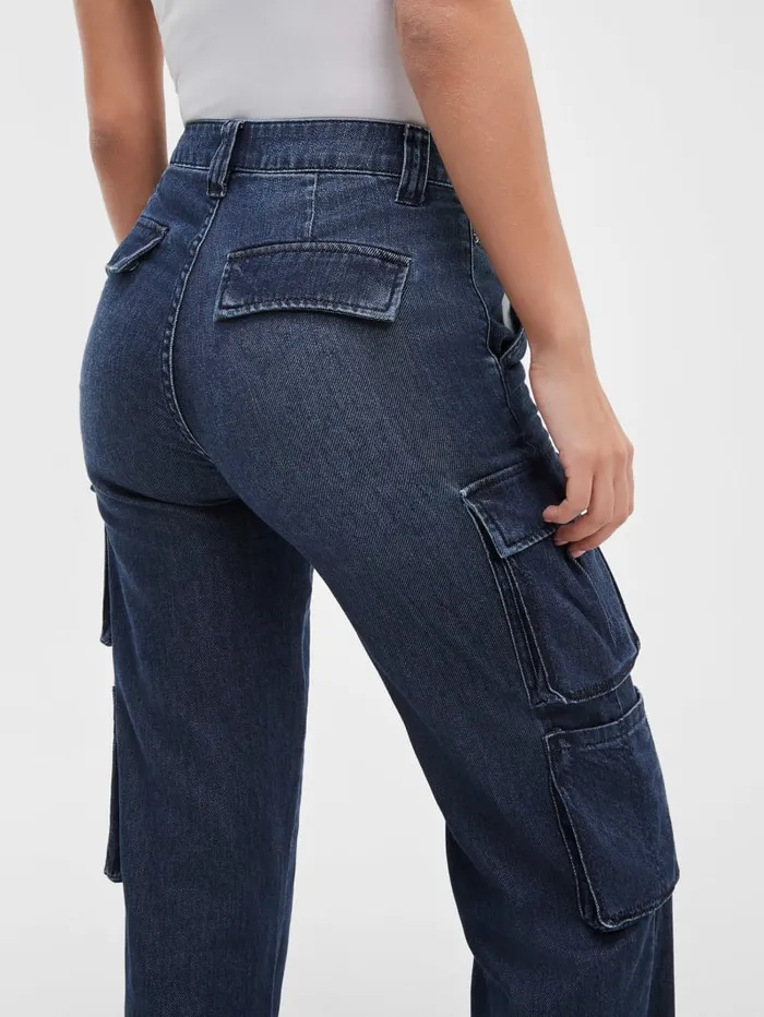 GUESS Jeans and Denim Kori Denim Cargo Jeans Blue 8211 Women