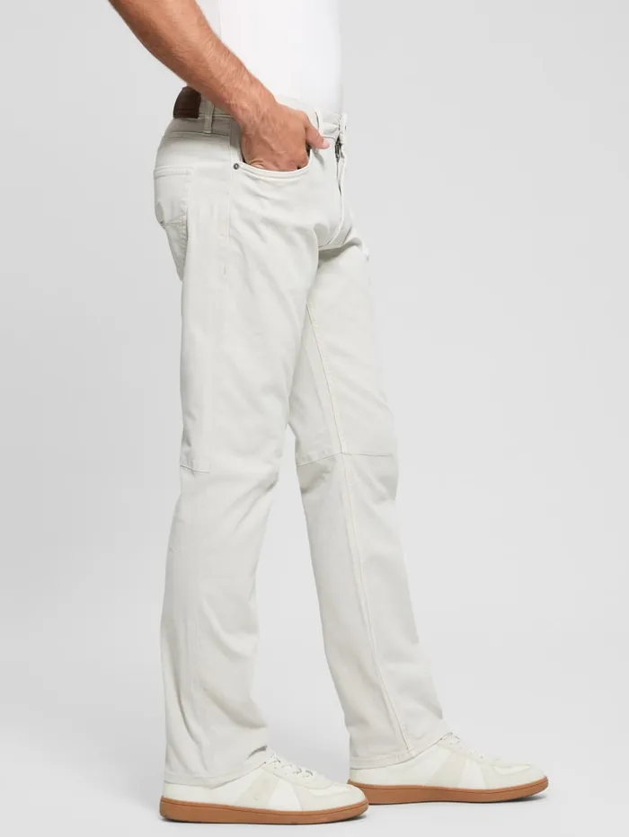 GUESS Jeans and Denim Mateo Straight Jeans Beige 8211 Men