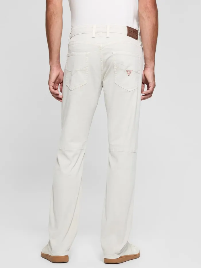 GUESS Jeans and Denim Mateo Straight Jeans Beige 8211 Men