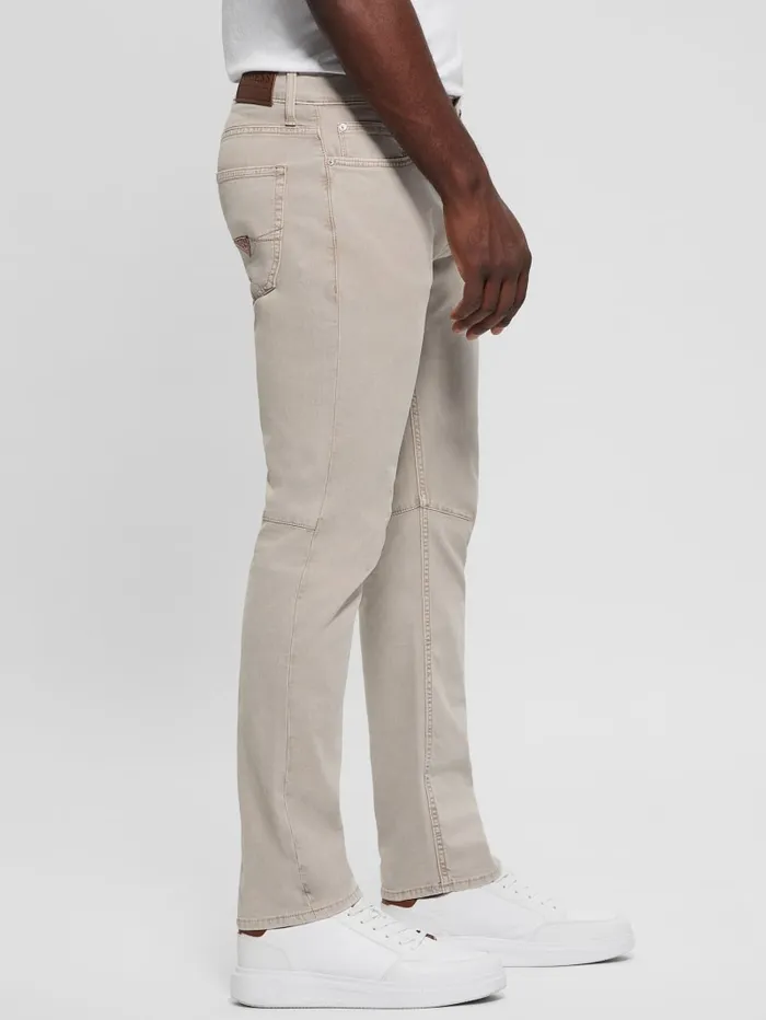 GUESS Jeans and Denim Mateo Straight Jeans Beige 8211 Men