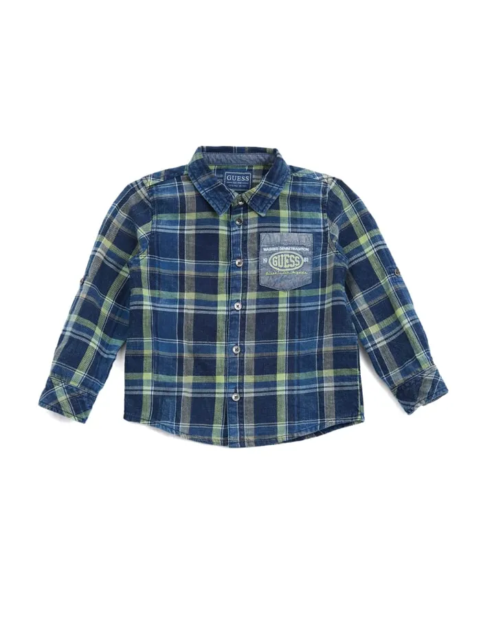 GUESS Little Boy 2 7 Indigo LongSleeve Shirt 27 Colors 8211 Kids