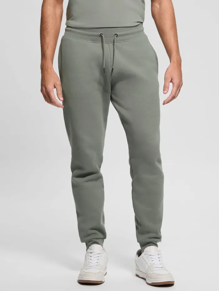 GUESS Pants and Shorts Eco Aldwin Logo Pants Green 8211 Men