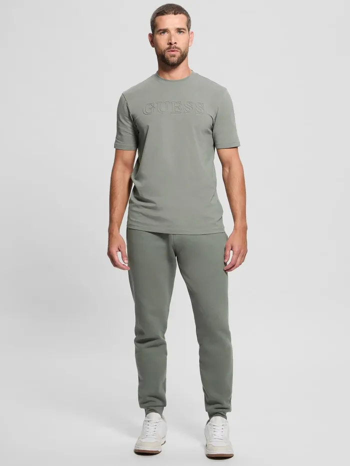 GUESS Pants and Shorts Eco Aldwin Logo Pants Green 8211 Men