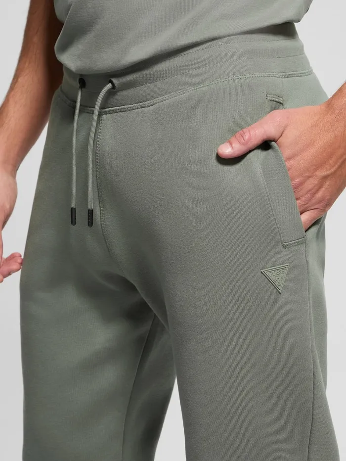 GUESS Pants and Shorts Eco Aldwin Logo Pants Green 8211 Men