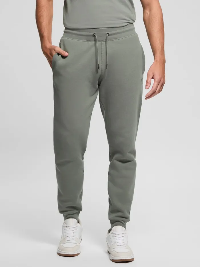 GUESS Pants and Shorts Eco Aldwin Logo Pants Green 8211 Men