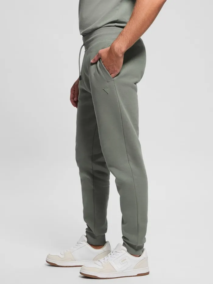 GUESS Pants and Shorts Eco Aldwin Logo Pants Green 8211 Men