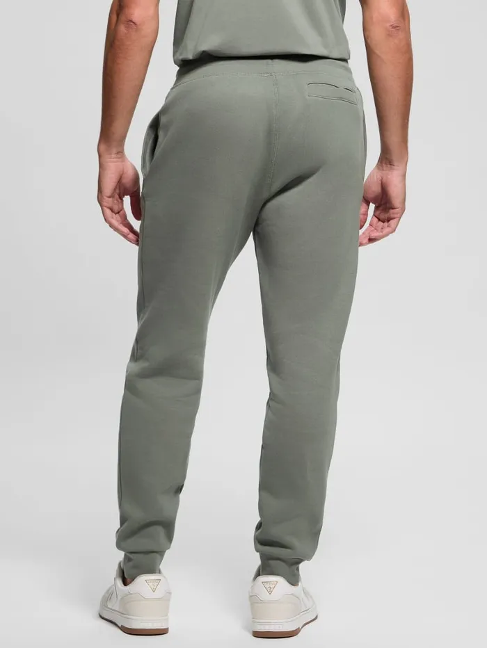 GUESS Pants and Shorts Eco Aldwin Logo Pants Green 8211 Men