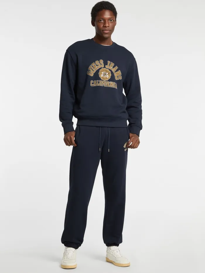GUESS Pants and Shorts Eco Printed Logo Joggers Blue 8211 Men