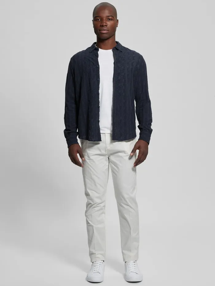 GUESS Pants and Shorts Noah Straight Pants White 8211 Men
