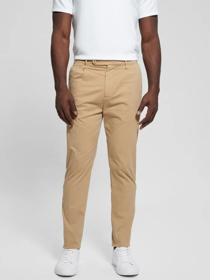 GUESS Pants and Shorts Noah Straight Pants White 8211 Men