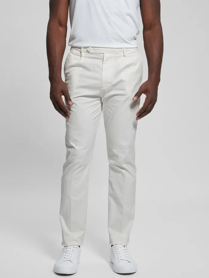 GUESS Pants and Shorts Noah Straight Pants White 8211 Men