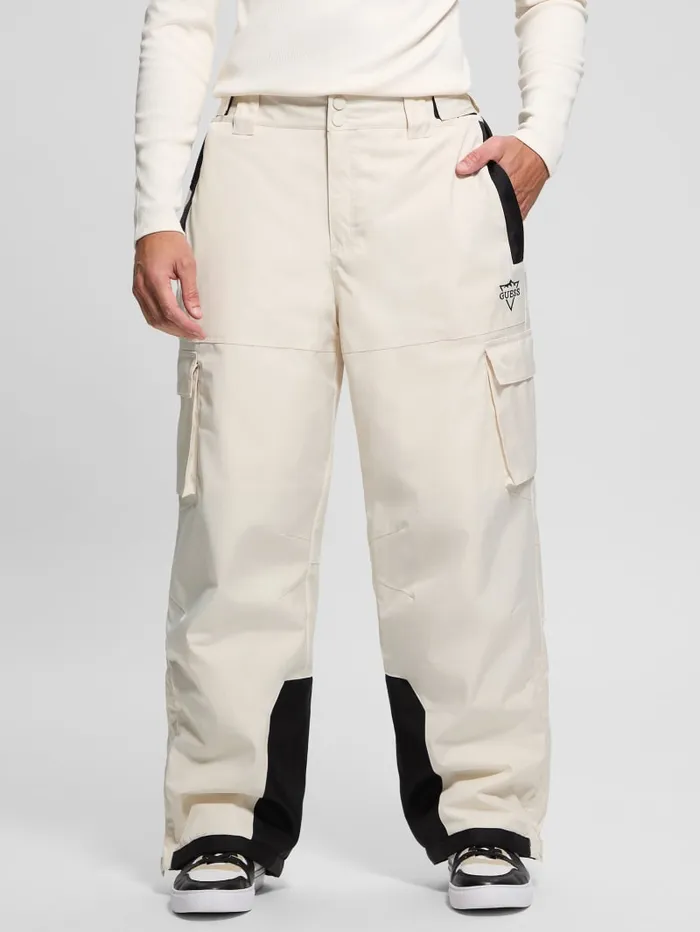 GUESS Pants and Shorts Woven Ski Pants White 8211 Men