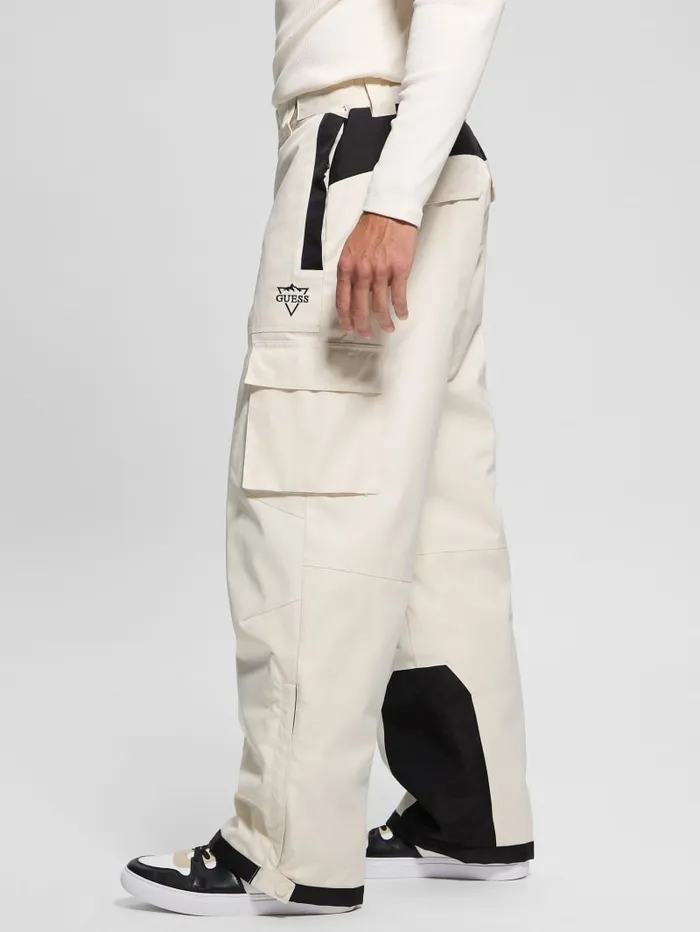 GUESS Pants and Shorts Woven Ski Pants White 8211 Men