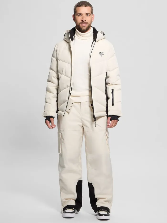 GUESS Pants and Shorts Woven Ski Pants White 8211 Men