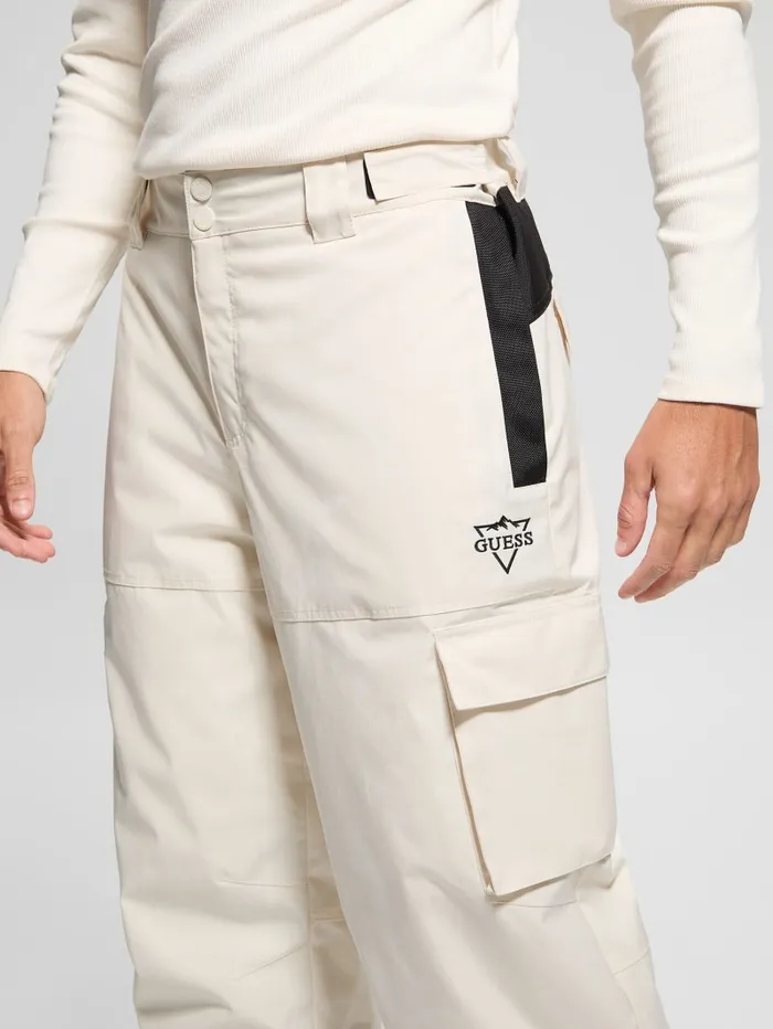 GUESS Pants and Shorts Woven Ski Pants White 8211 Men