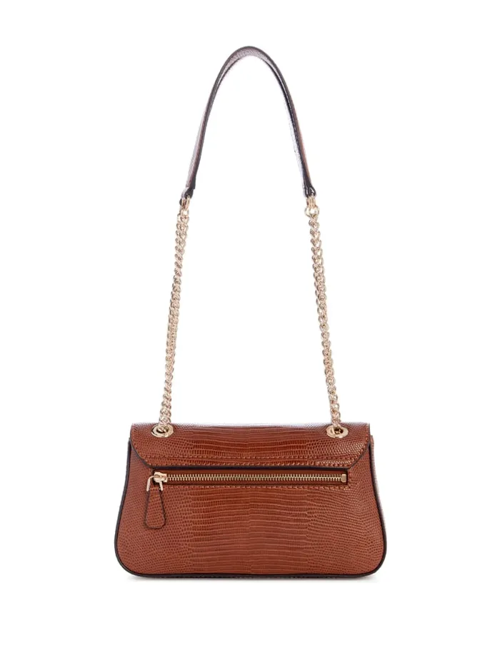 GUESS Sale Arlena Lizard Convertible Crossbody Brown 8211 Women