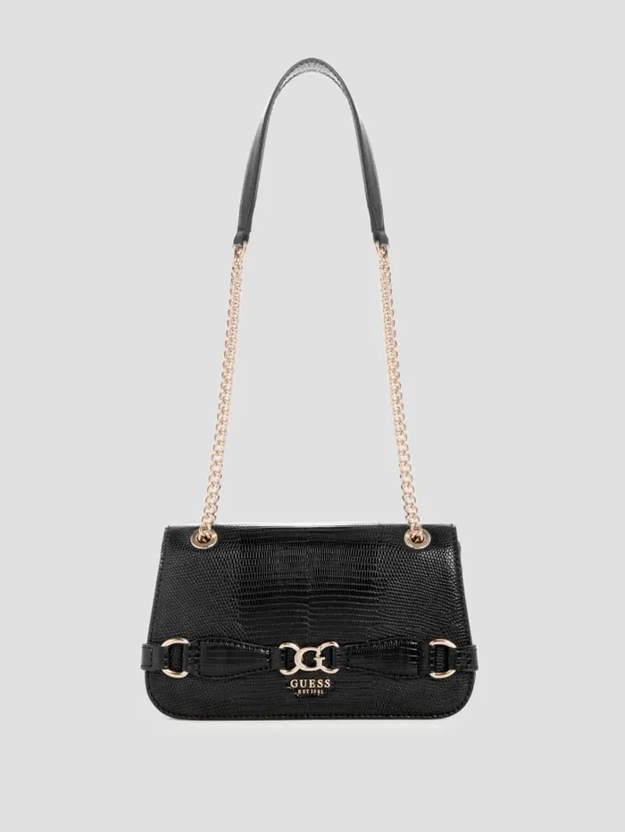 GUESS Sale Arlena Lizard Convertible Crossbody Brown 8211 Women