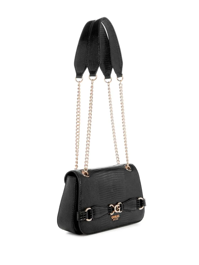 GUESS Sale Arlena Lizard Convertible Crossbody Brown 8211 Women