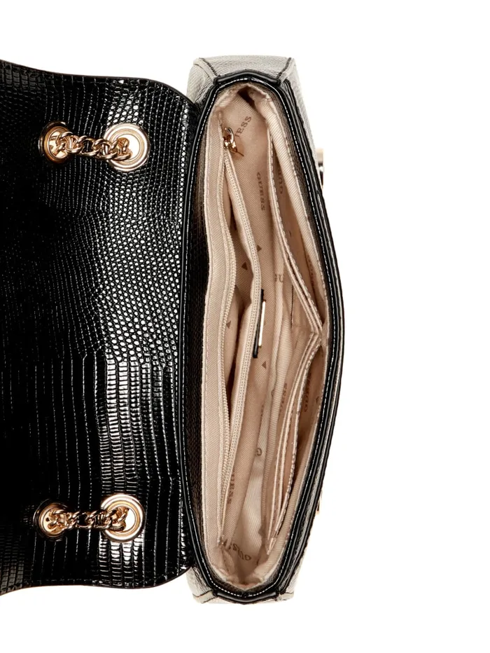 GUESS Sale Arlena Lizard Convertible Crossbody Brown 8211 Women