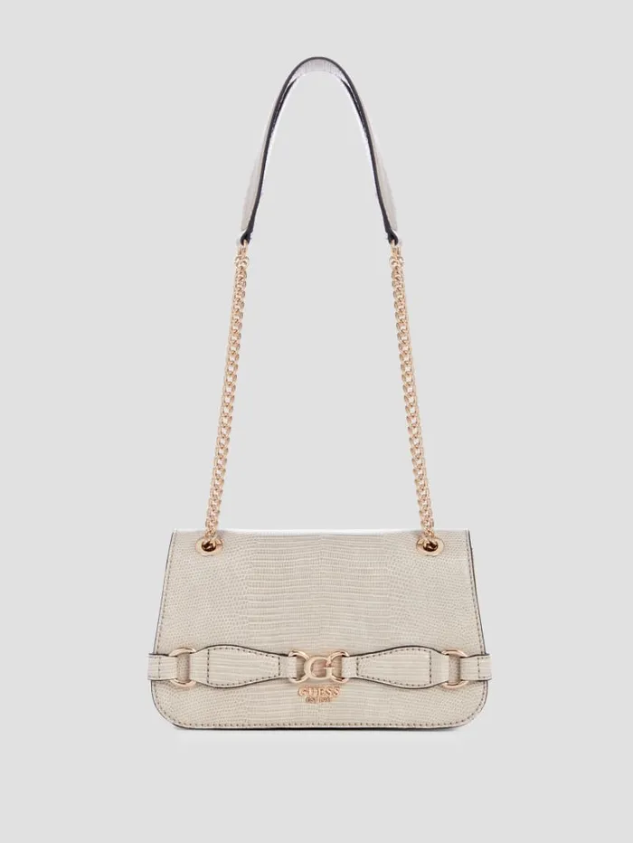 GUESS Sale Arlena Lizard Convertible Crossbody Brown 8211 Women