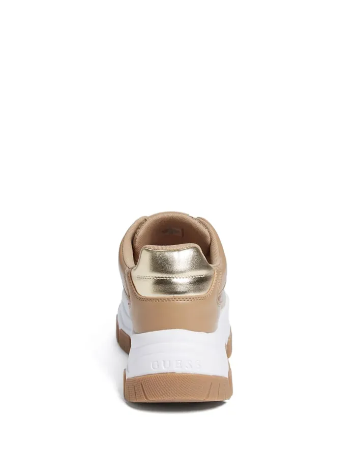 GUESS Sale Berrett Metallic Quattro G Jogger Sneakers Pink 8211 Women