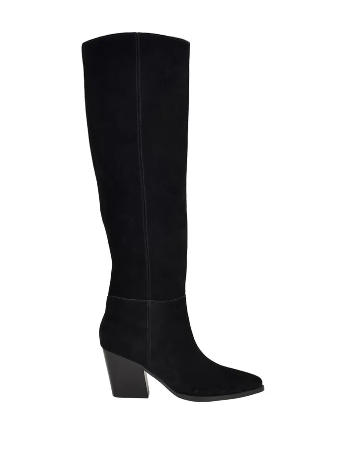 GUESS Sale Dolita Suede KneeHigh Boots Brown 8211 Women