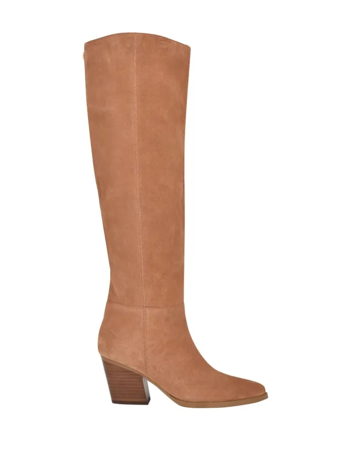GUESS Sale Dolita Suede KneeHigh Boots Brown 8211 Women