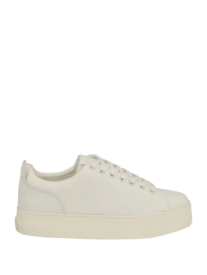 GUESS Sale Giaa Logo Print LowTop Sneakers Gold 8211 Women