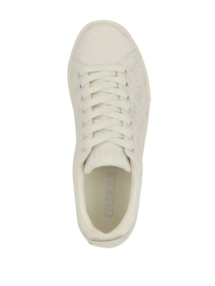 GUESS Sale Giaa Logo Print LowTop Sneakers Gold 8211 Women