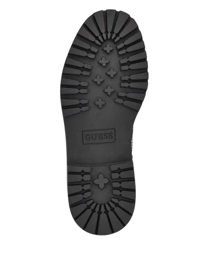 GUESS Sale Jellard Quilted Chain Moto Boots Brown 8211 Women