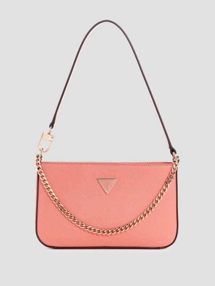 GUESS Sale Levante Shoulder Bag Pink 8211 Women