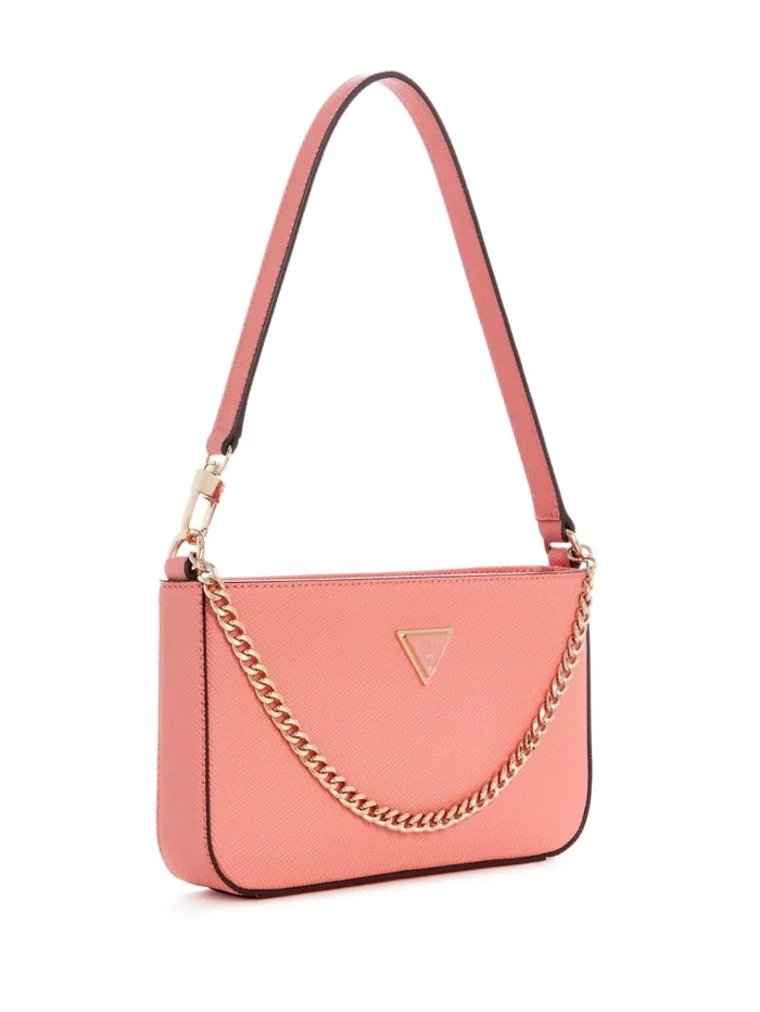 GUESS Sale Levante Shoulder Bag Pink 8211 Women