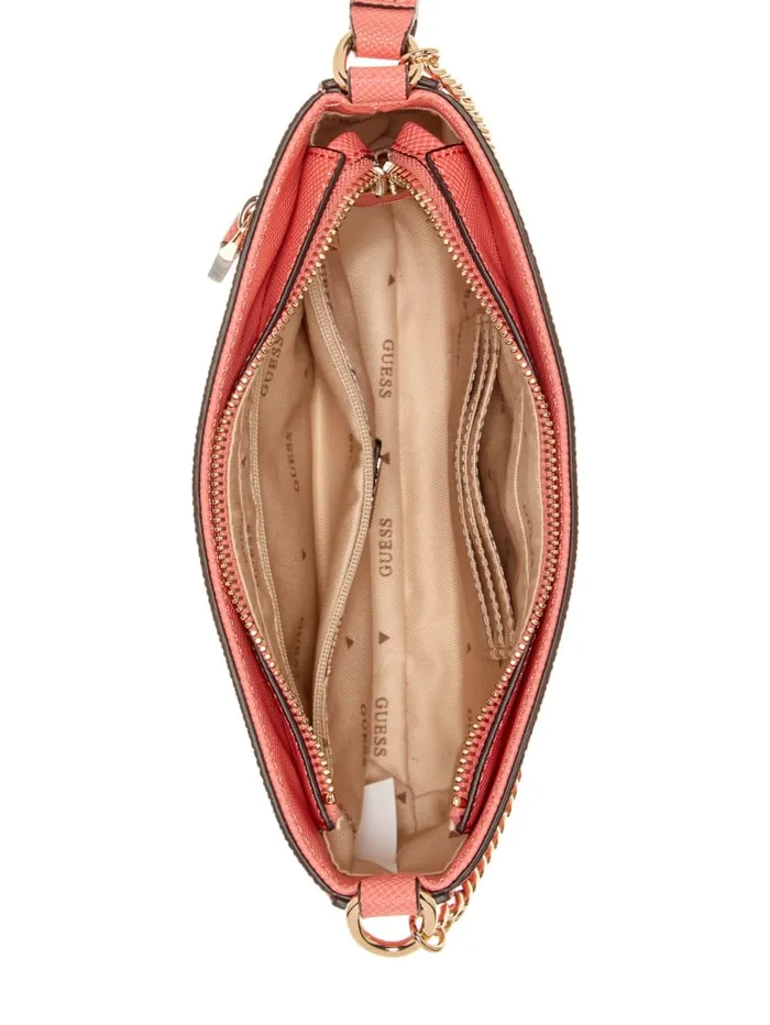 GUESS Sale Levante Shoulder Bag Pink 8211 Women