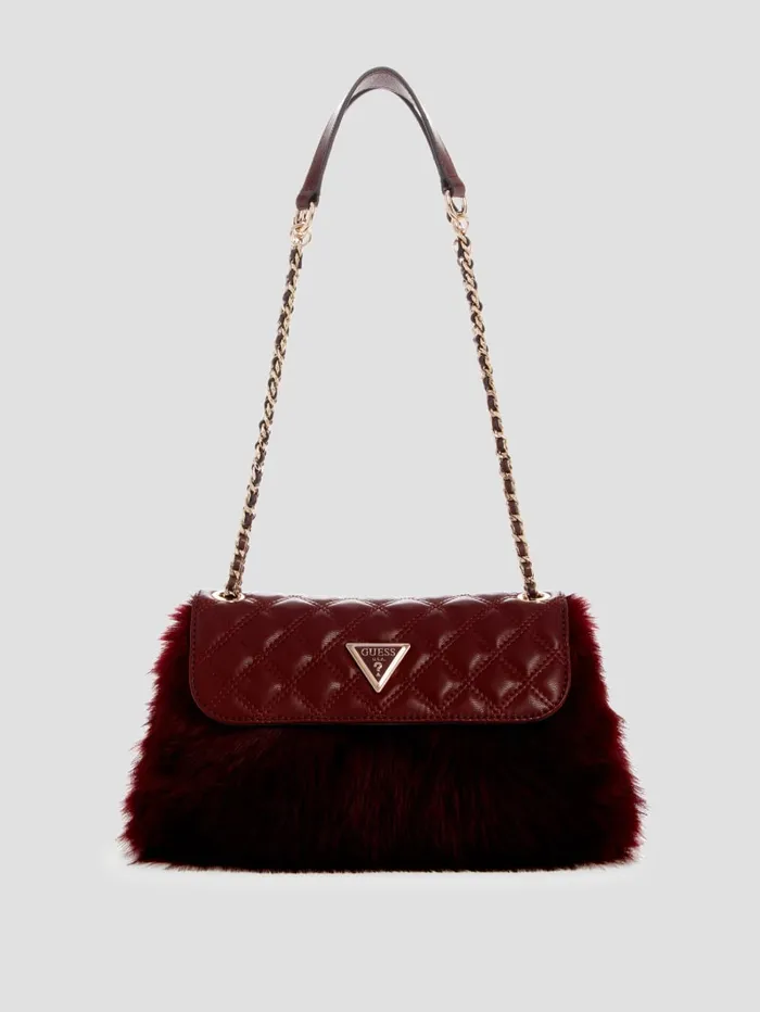 GUESS Sale Lise Convertible Crossbody Red 8211 Women