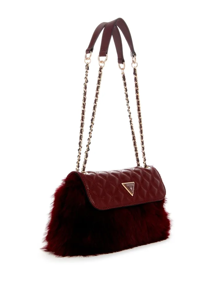 GUESS Sale Lise Convertible Crossbody Red 8211 Women