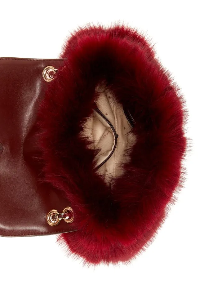 GUESS Sale Lise Convertible Crossbody Red 8211 Women