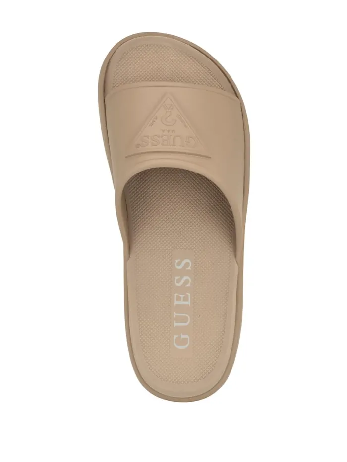GUESS Sale Marock Pool Slides Beige 8211 Women