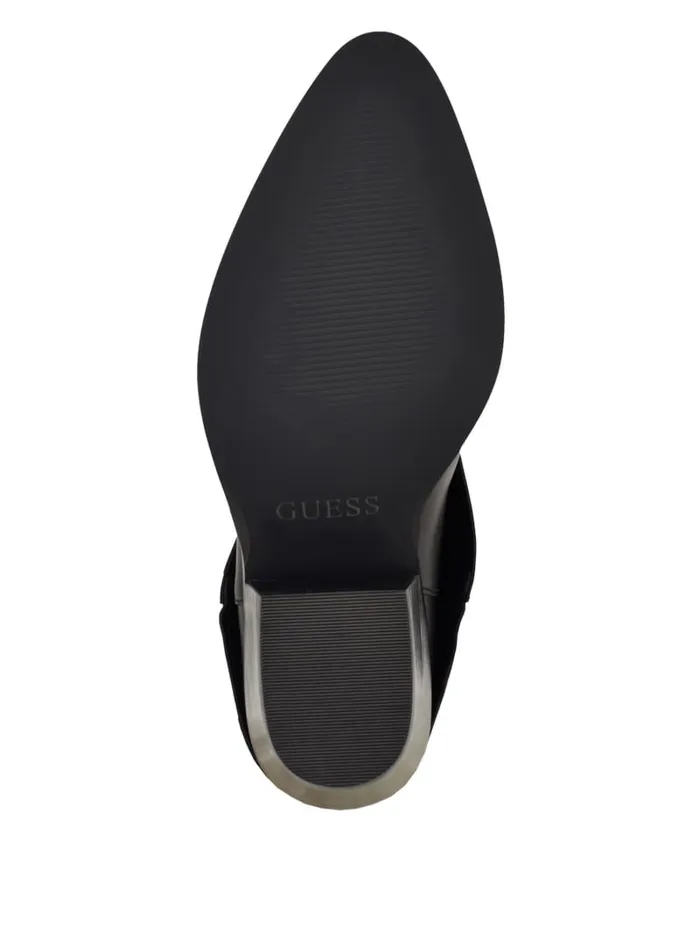 GUESS Sale Raegan FoldOver Cowboy Boots Black 8211 Women