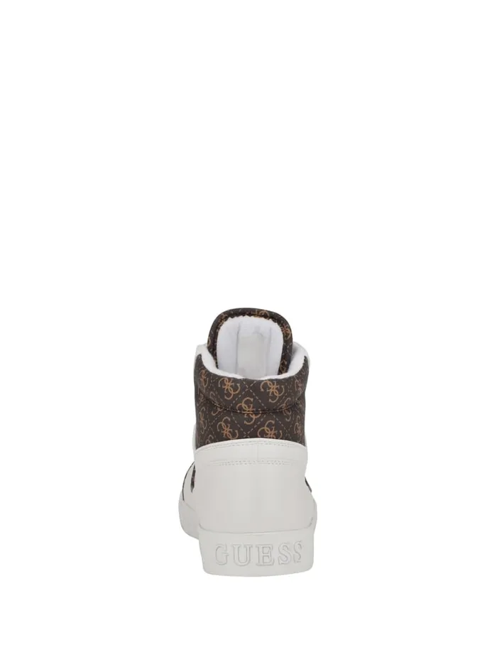 GUESS Sale Senen Quattro G HighTop Sneakers White 8211 Men
