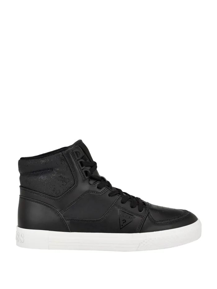 GUESS Sale Senen Quattro G HighTop Sneakers White 8211 Men